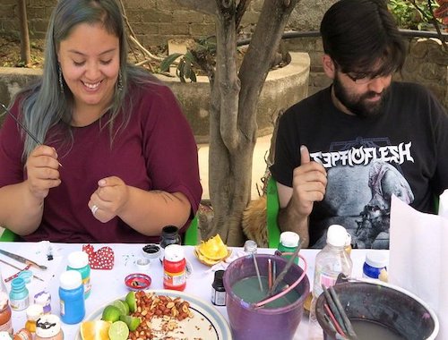 Alebrije painting class in