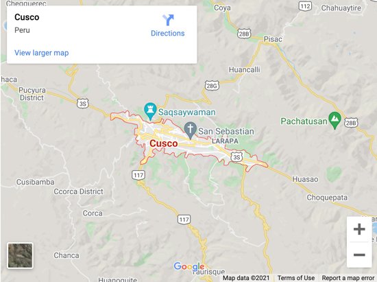 cusco map