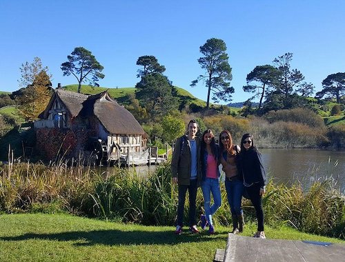 Early group from Auckland to Hobbiton