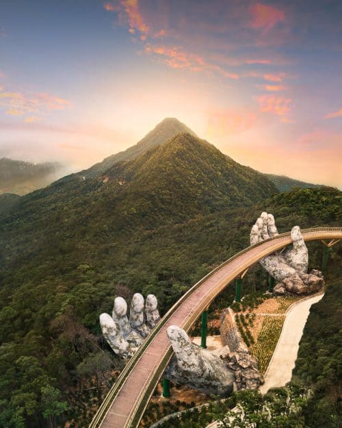 Vietnam Itinerary - 4 Week Route Guide For 2025 21 golden bridge ba na hills, gods bridge ba na hills, golden bridge vietnam, ba na hills, golden bridge da nang, golden bridge in ba na hills, golden bridge sun world, sun world da nang, sun world vietnam