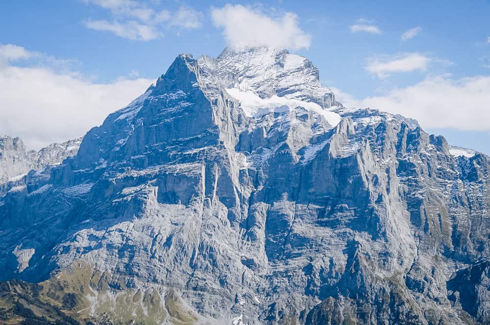 Gorgeous views of a peak in Lauterbrunnen