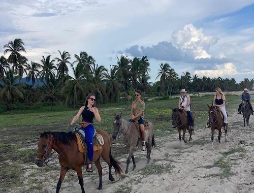 HORSEBACK RIDING WITH SUNSET PUERTO ESCONDIDO