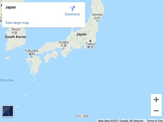 japan map