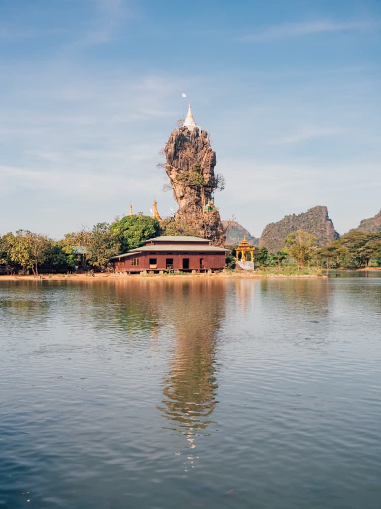 kyauk kalat, kyaut ka latt pagoda, kyaut kalatt, kyauk kalat pagoda hpa an, kyauk kalt pagoda