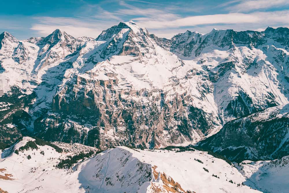 Photo of Mt schilthorn in the winter
