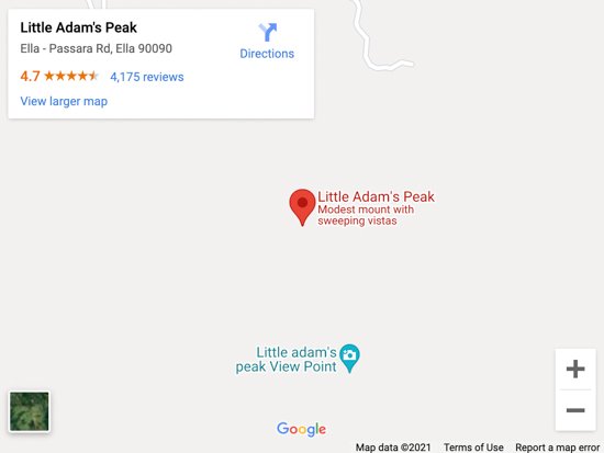 little adams peak map