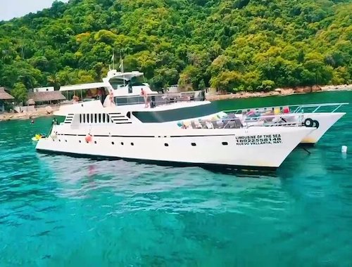 Mega Yacht All Inclusive Yelapa Waterfall Snorkeling Adventure