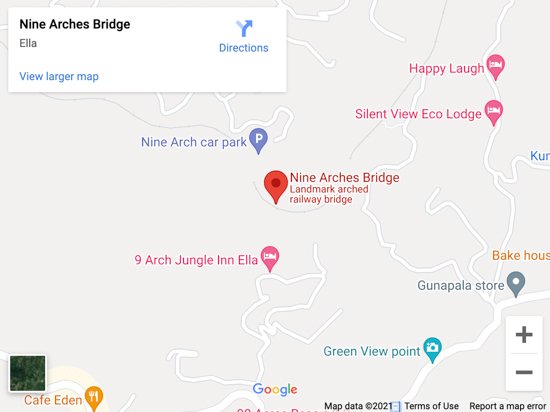 nine arches bridge map