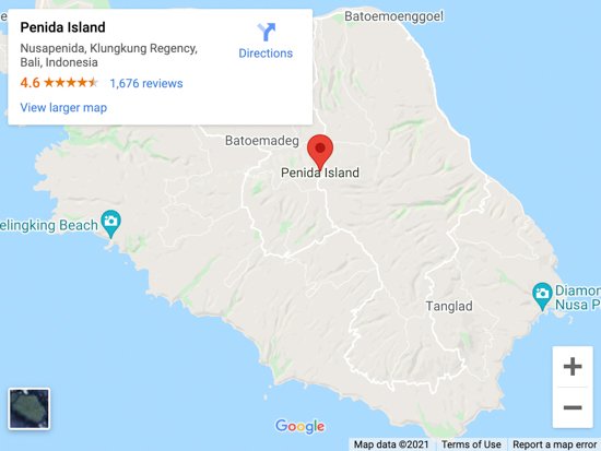 nusa penida map