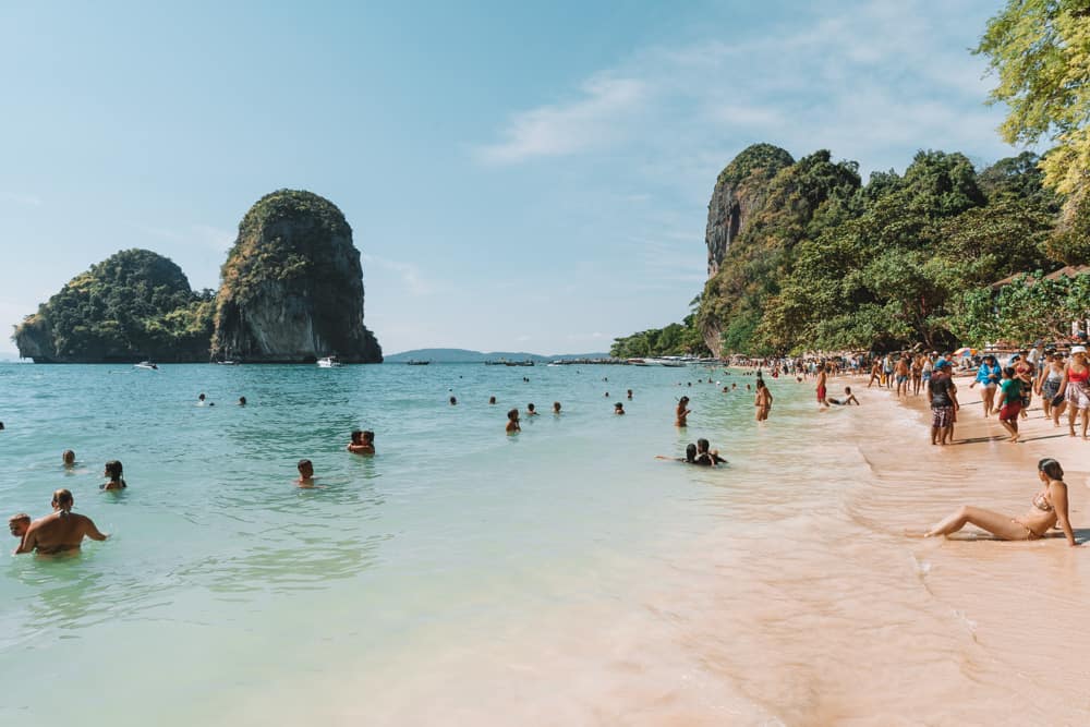 best beaches in krabi, tonsai beach, krabi beach, things to do in krabi, railay beach krabi, railay beach west, west railay beach, east railay beach, railay east beach, raliay viewpoint, phra nang beach, ao phra nang beach