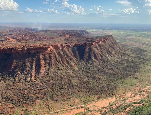 Scenic Plane Flight Desert