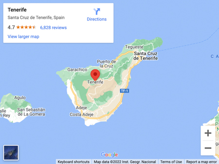 tenerife map