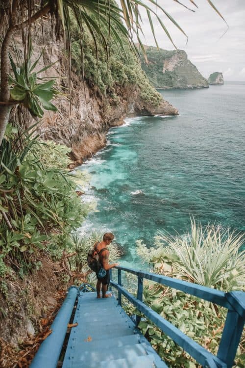 Best Nusa Penida Day Trip From Bali - 2025 Guide 25 peguyangan waterfall, peguyangan waterfall nusa penida, blue stairs nusa penida