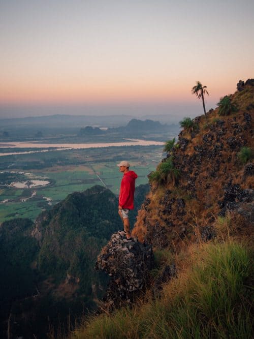 Backpacking Myanmar - 2 Week Myanmar Itinerary 76 mount zwegabin, zwekabin mountain, mount zwegabin monastery, mount zwekabin, things to do in hpa an