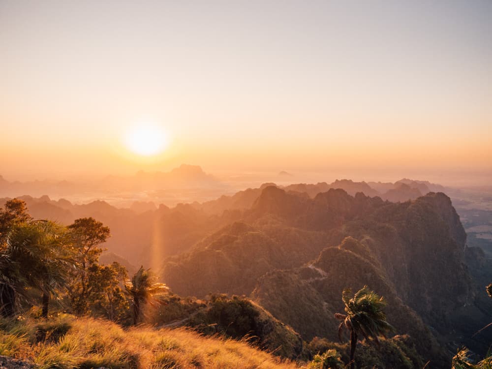 mount zwegabin, zwekabin mountain, mount zwegabin monastery, mount zwekabin, things to do in hpa an