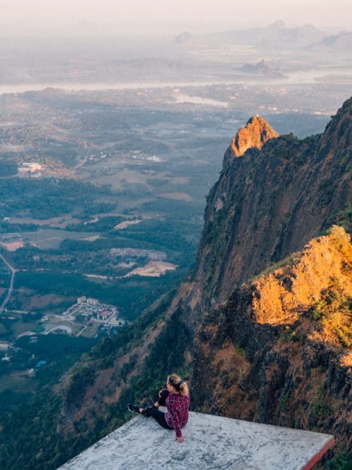 Backpacking Myanmar - 2 Week Myanmar Itinerary 78 mount zwegabin, zwekabin mountain, mount zwegabin monastery, mount zwekabin, things to do in hpa an