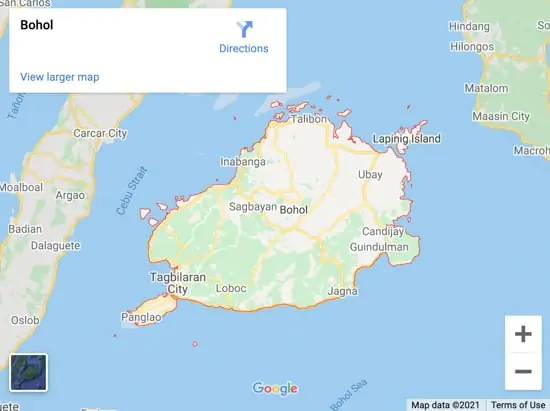 bohol map