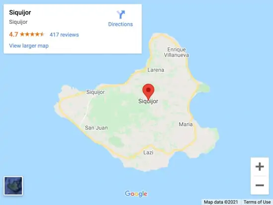 siquijor map